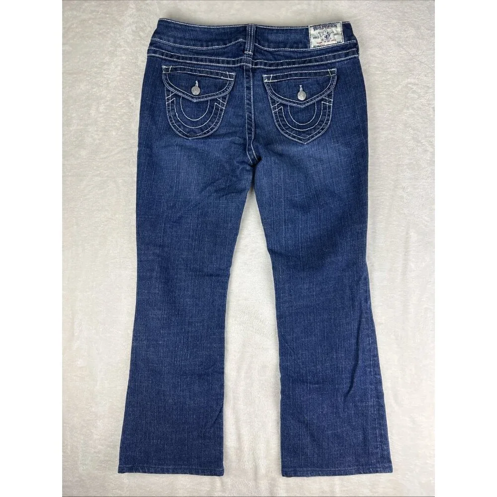True Religion Becky Boot Cut Jeans Womens Size 32 Western Rodeo School Denim USA - Picture 14 of 14
